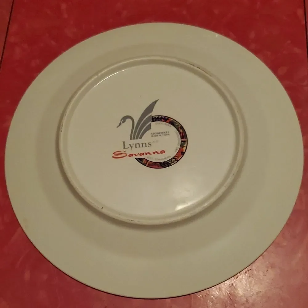 Lynns Stoneware Savanna Rim Dinner Plate 10 5/8